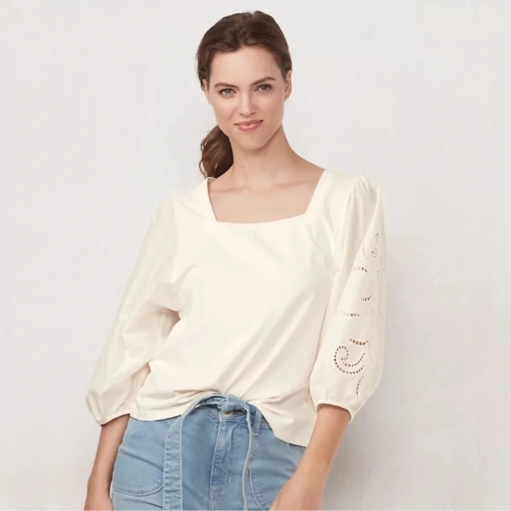 Lauren Conrad Square neck Top - XS
